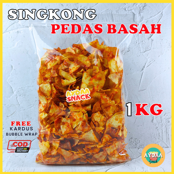 

KERIPIK KRIPIK SINGKONG PEDAS BASAH LENGKET 1KG