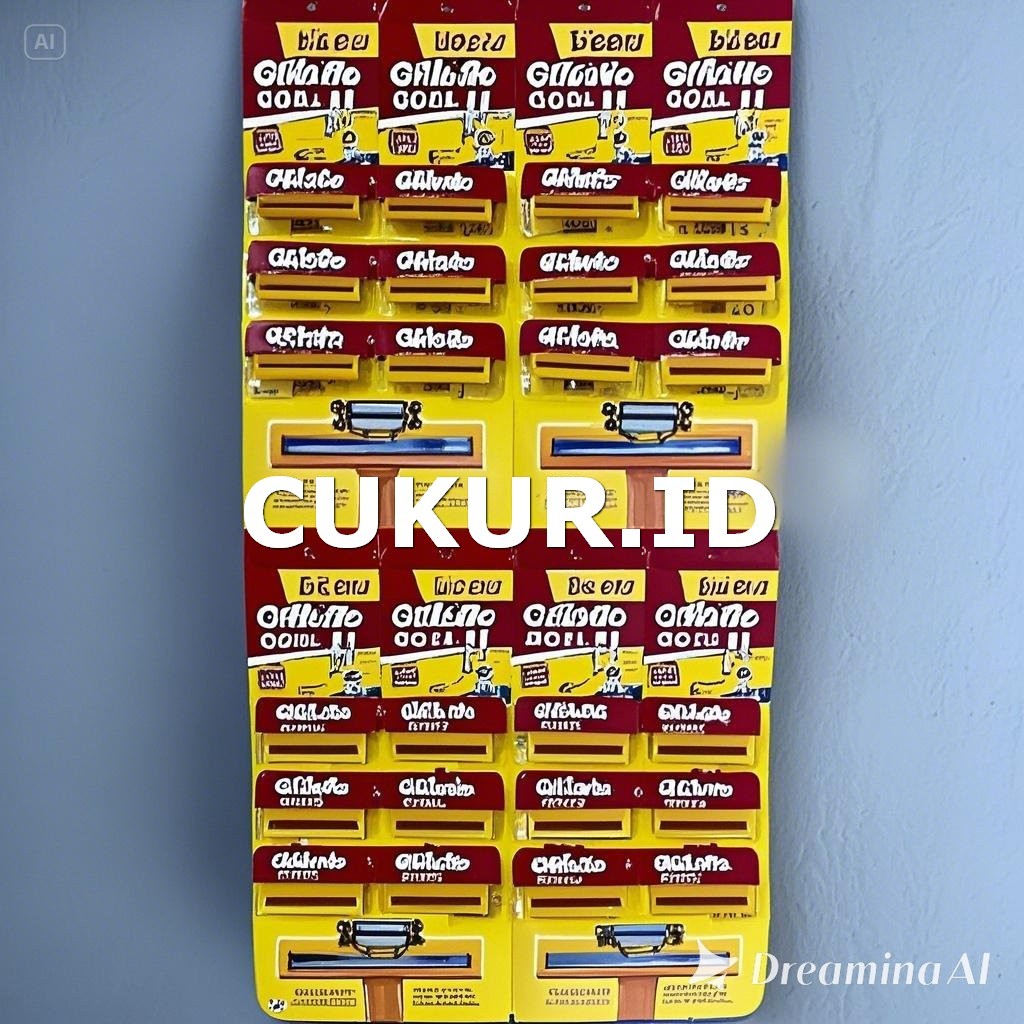 Silet Cukur Kumis dan Jenggot Goal Kuning Paket Hemat Isi 24 PCS