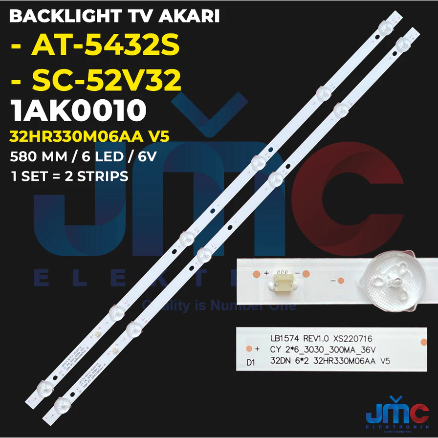 BACKLIGHT TV LED AKARI 32 INCH AT-5432S SC-52V32 S3258 LURUS