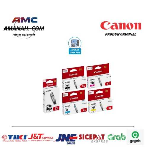 Tinta canon 780XL pgbk & 781XL bk/cyan/magenta/yellow Original