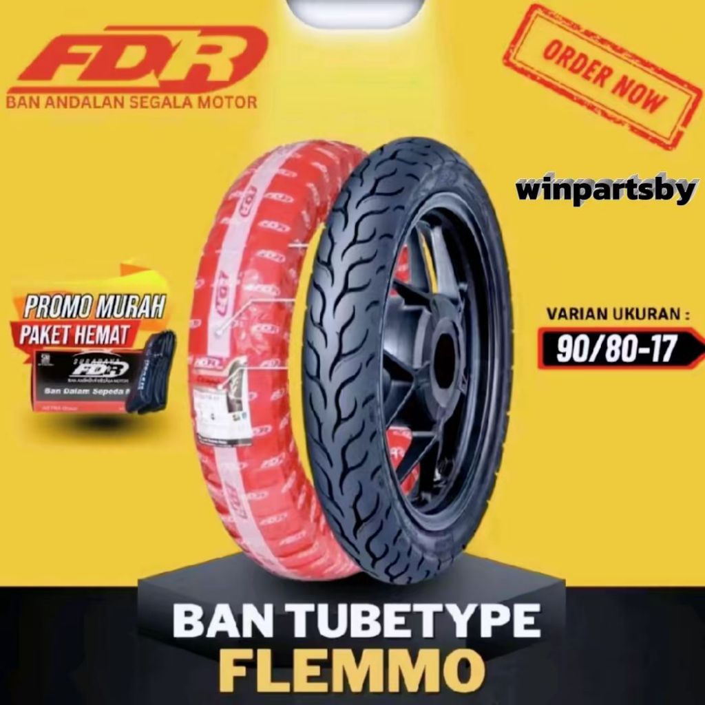 Ban Luar Non Tubles FDR Flemmo Ring17 90/80