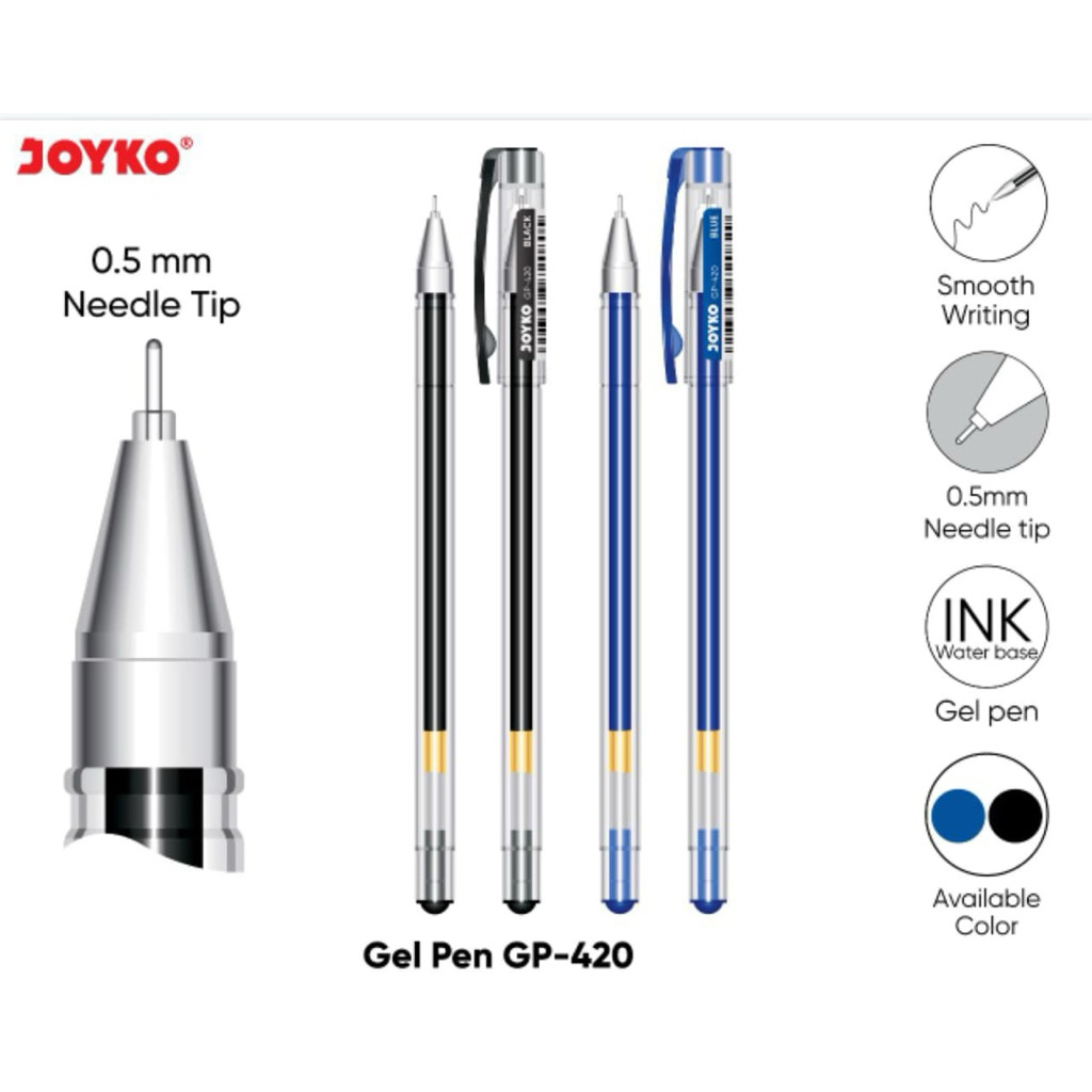 

Pulpen Gel Joyko 0,5mm gp-420 (1pcs)