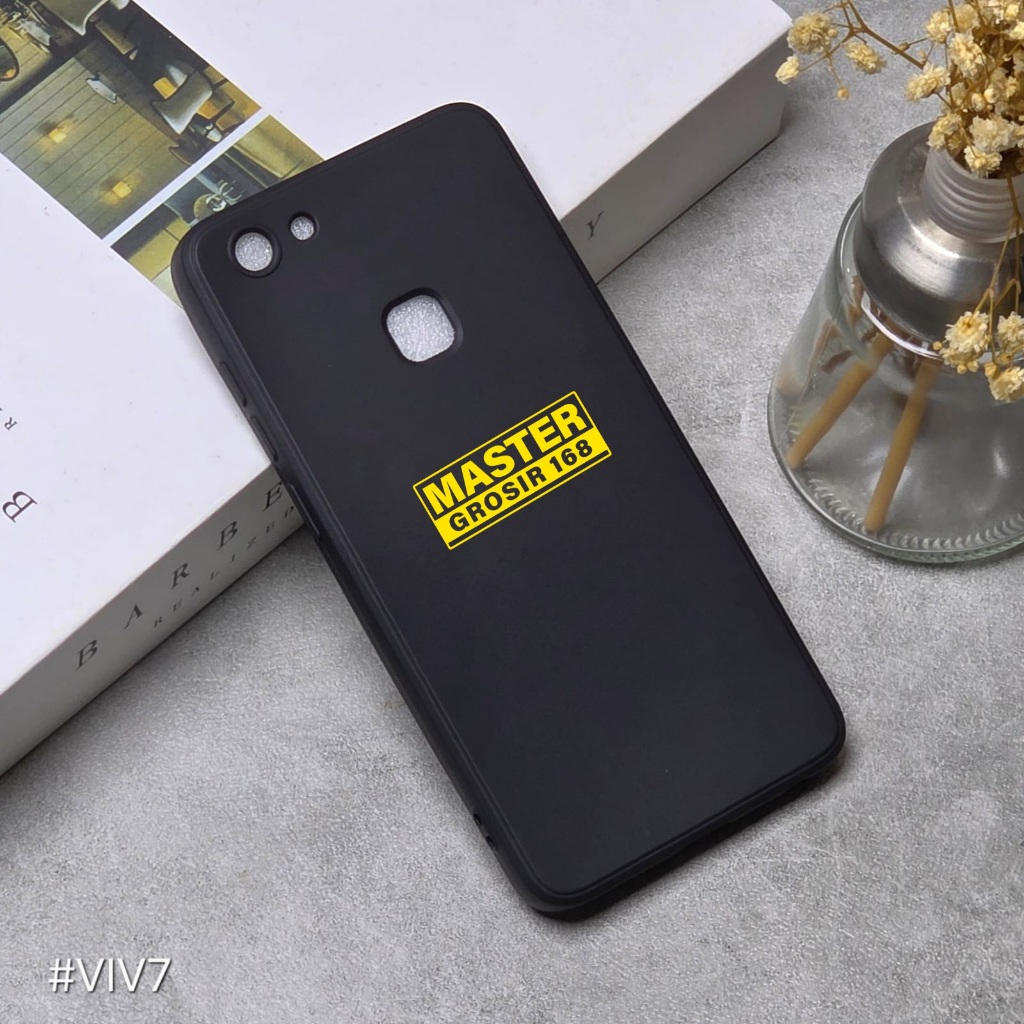 VIVO V7 VIVO V7 PLUS  CASE MACARON BLACK SOFT CASE BLACK PREMIUN  VIVO V7 VIVO V7 PLUS