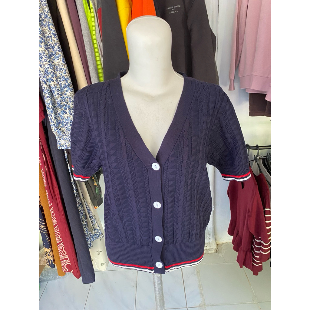 Cardigan Kepang Crop
