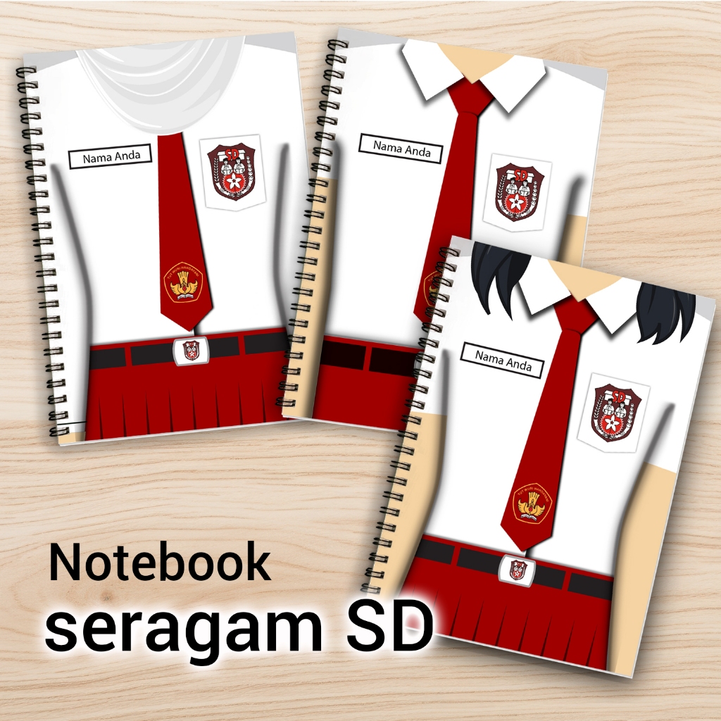 

Buku Catatan Sekolah Cover Seragam SD Jilid Spiral