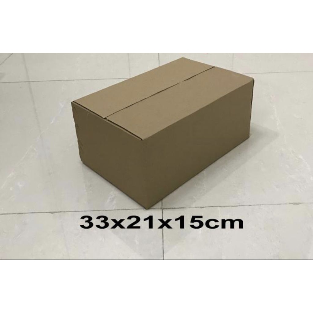 

kardus/karton/box ukuran 33x21x15 cm single wall