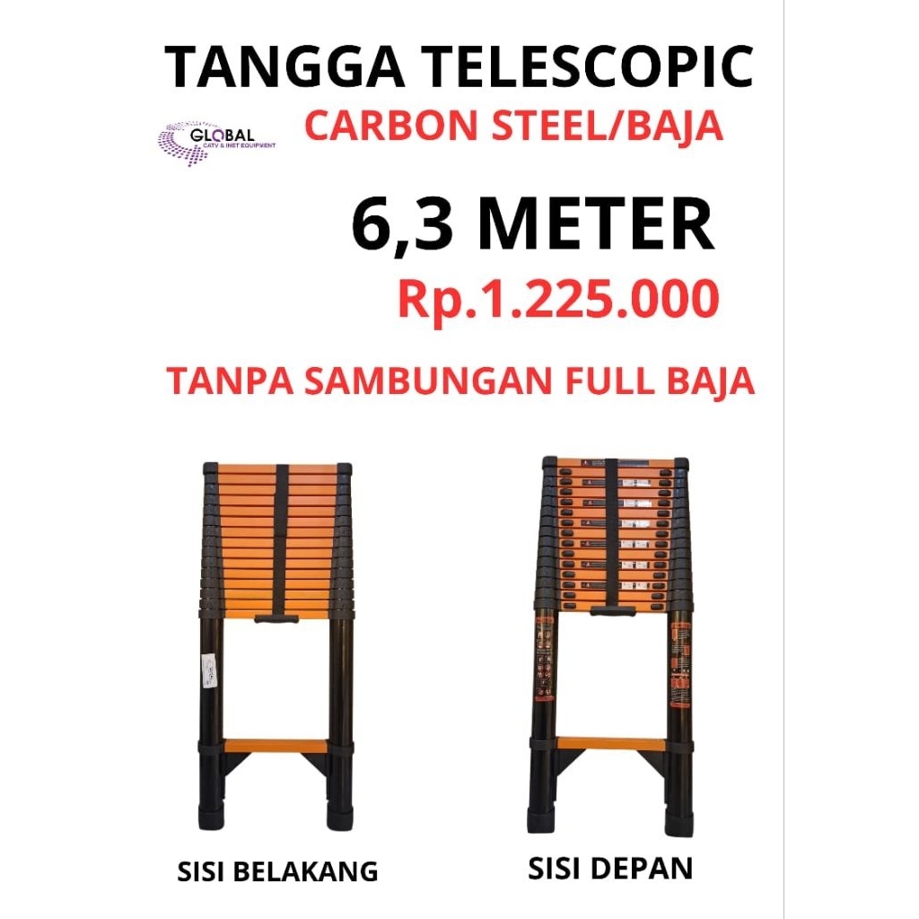 TANGGA TELESCOPIC 6,3 METER