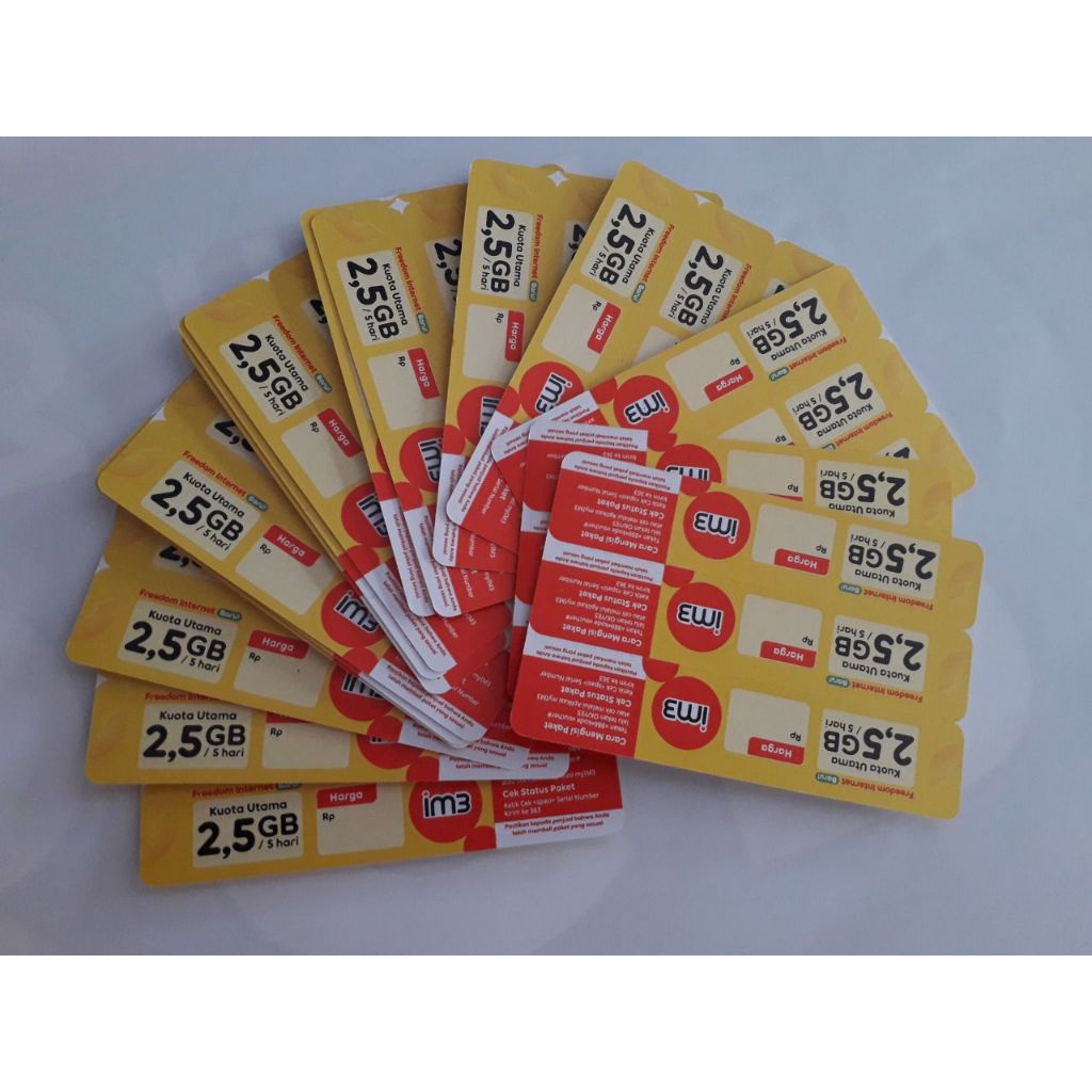 IM3 Voucher Kuota 2,5Gb 5Hari
