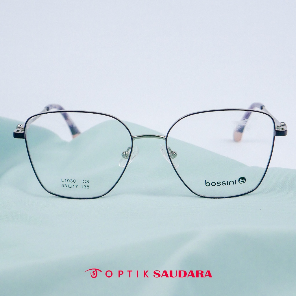 Optik Saudara - Frame Bossini - Kacamata Wanita Cat Eye Fashionable F L1030 C8 53