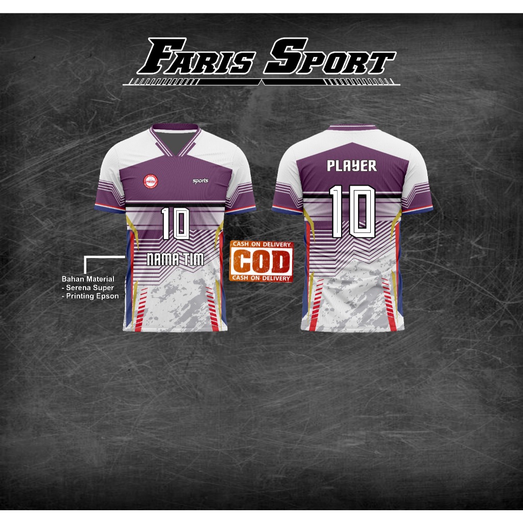 KAOS VOLLY JERSEY PRINTING BISA REQUEST NAMA NOMOR DAN LOGO