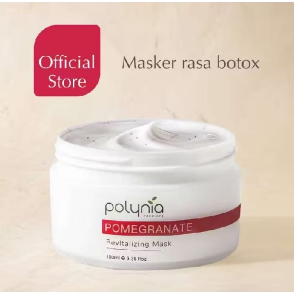 PROMO PAKET POLYNIA || POLYNIA POMEGRANATE REVITALIZING MASK & ORANGE BRIGHTENING MASK