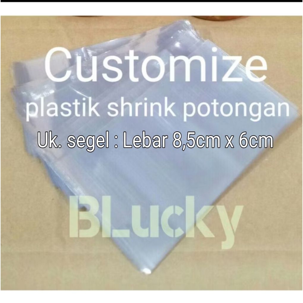 

100pcs Segel Plastik Shrink Lebar 8,5cmx6cm Untuk Potcream Diameter 5cm dan Tinggi 4cm