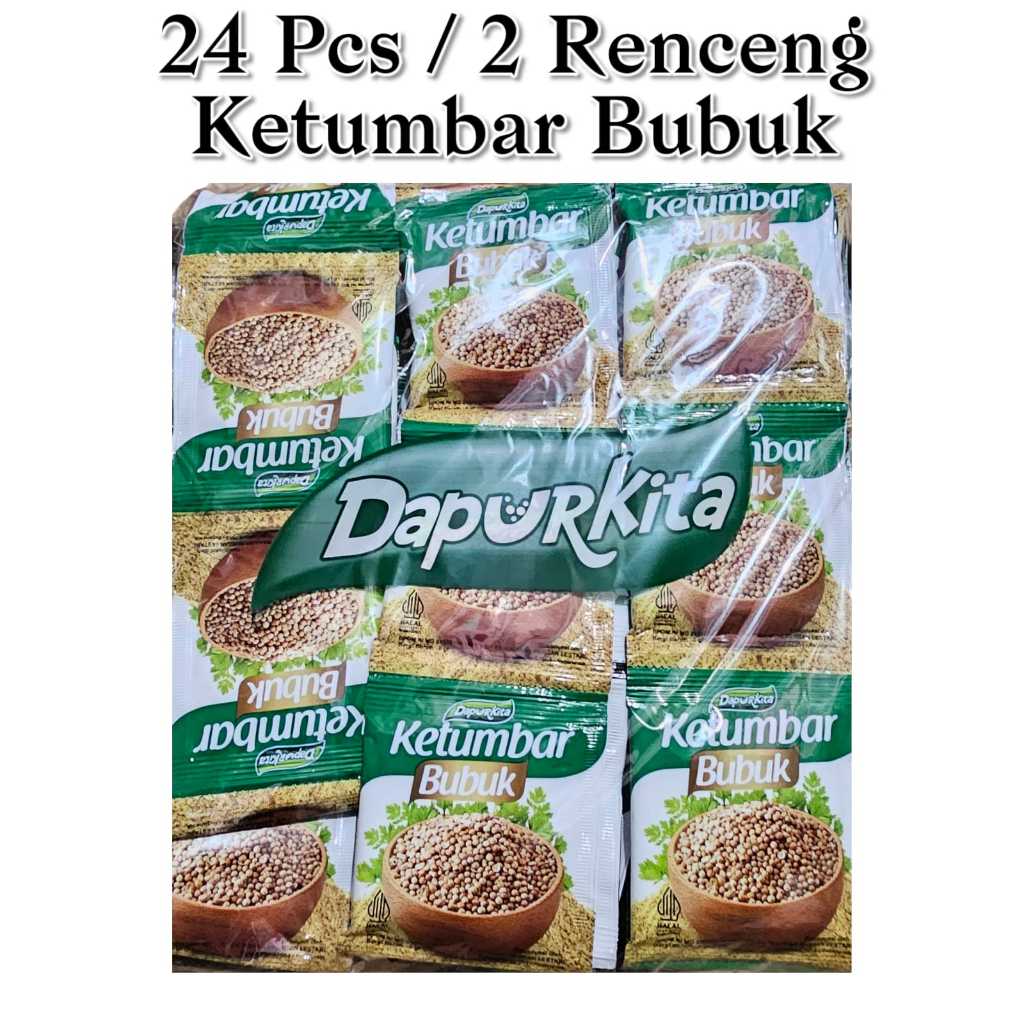 

2 Renceng isi 24 PCS Bumbu Ketumbar Bubuk Dapur Kita Bumbu Serbaguna
