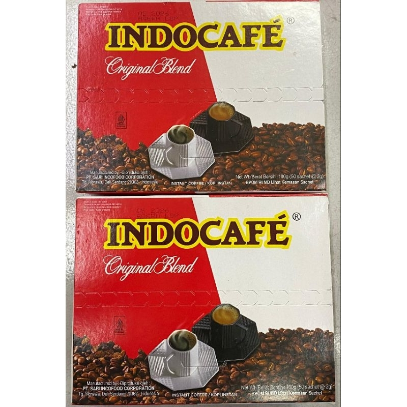 

INDOCAFE ORIGINAL BLEND (50X2 GRAM) 100 GRAM
