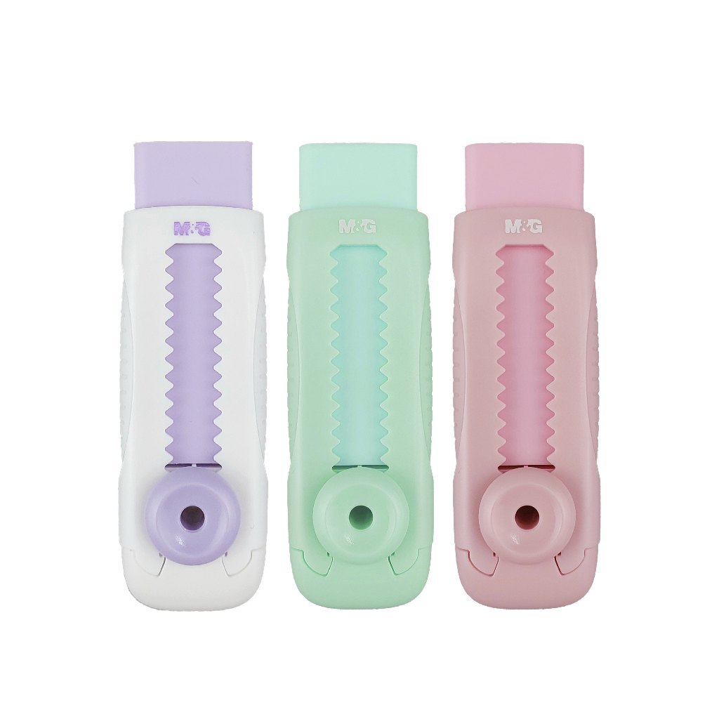 

M&G Penghapus Mekanik Retractable Sliding Eraser warna Pastel Penghapus dorong M&G AXPQ4273