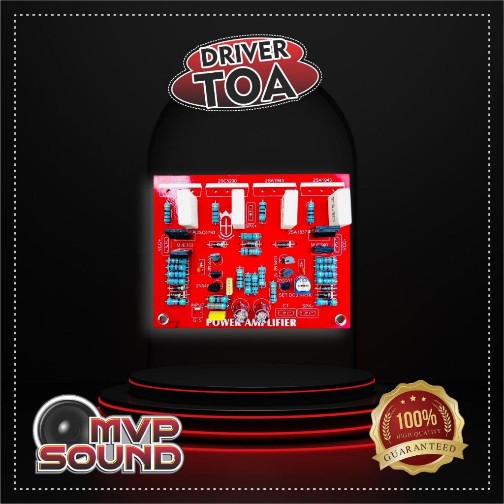 Driver power amplifier toa kit driver Toa