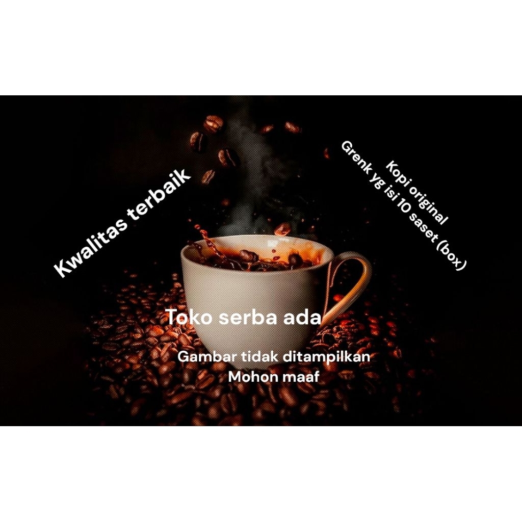 

kopi jenis robusta asli lokal toko serba ada merk GRENK10