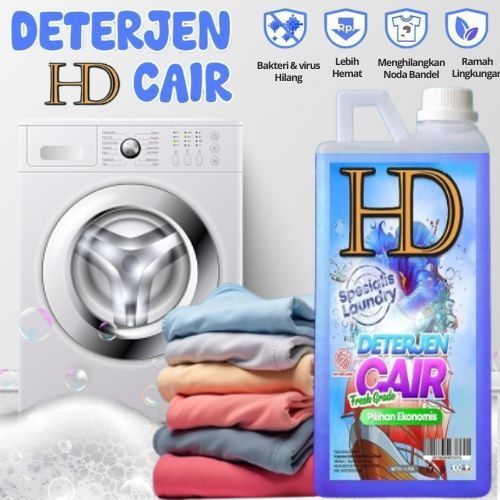 DETERGEN Laundry Premium 1 Liter, Deterjen cair laundry murah, Liquid Detergent Laundry