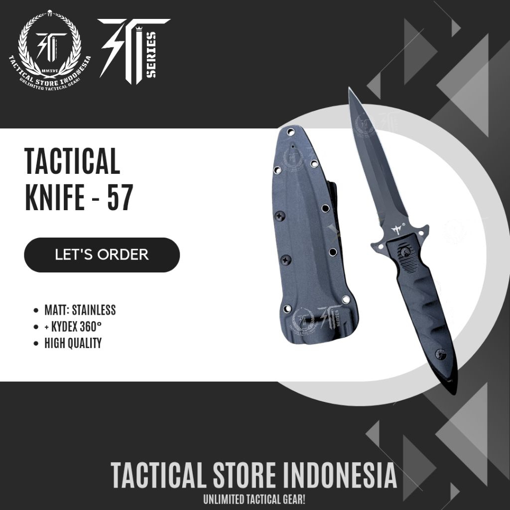 NEW PRODUCT Tactical Knife Outdoor Survival WR-57 - Pisau Tactical