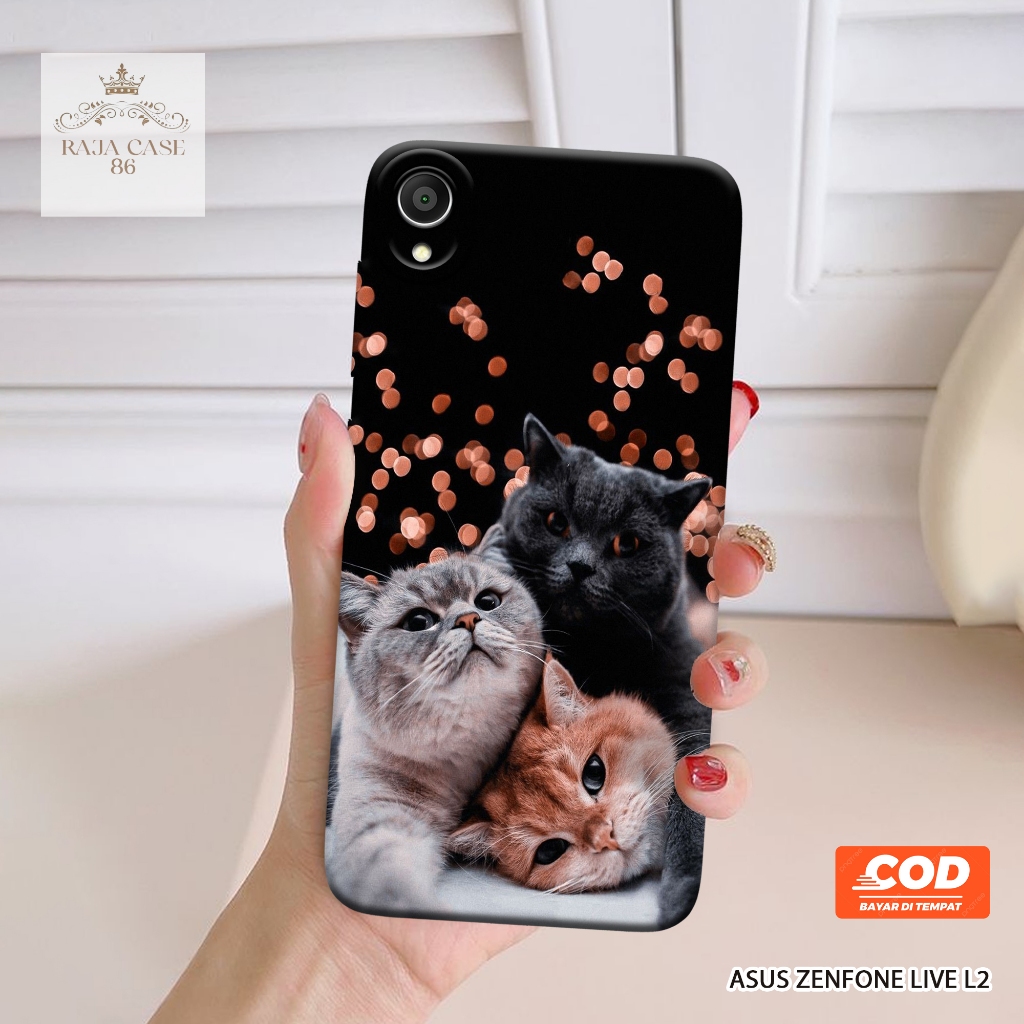 Case Asus Zenfone Live L2 - Rajacase - casing Asus Zenfone Live L2 - Motif case Cats - Pelindung han