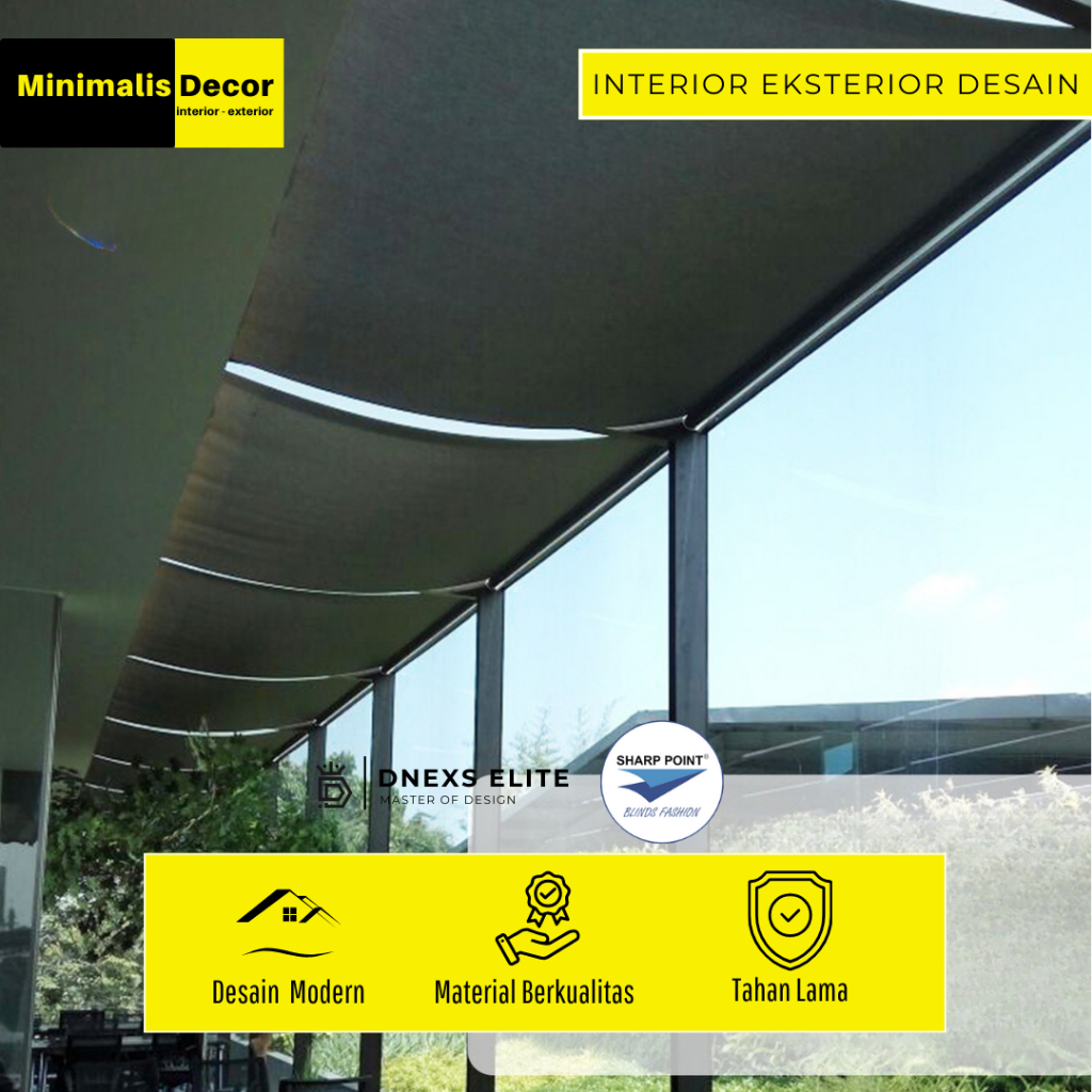 Skylight Blind Tirai Kaca Plafon - Lindungi dari Panas Matahari