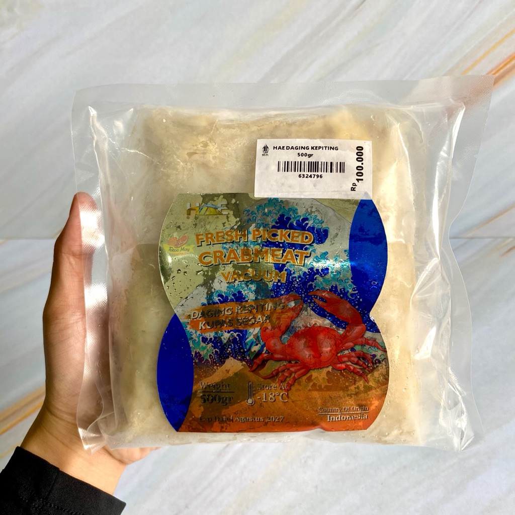 

Hae Ocean Daging Kepiting Kupas 500gr