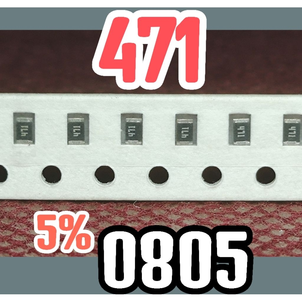 10pcs Chip resistor smd 471 470R 5% size 2012 0805 470ohm 470 ohm