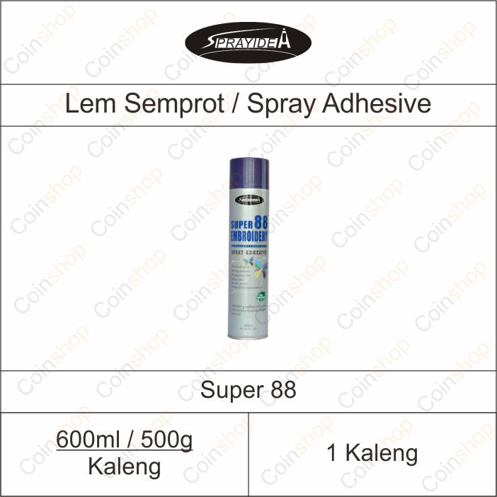 

Spray Adhesive Super 88 Lem Semprot 600ml Per Kaleng