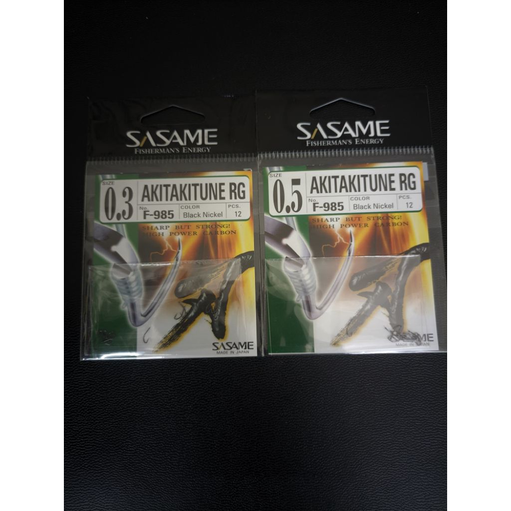 Kail Sasame Akita kitune RG no 0,3 0,5 Hook Pancing Kitsune Ring micro fishing kuat tajam berkualita