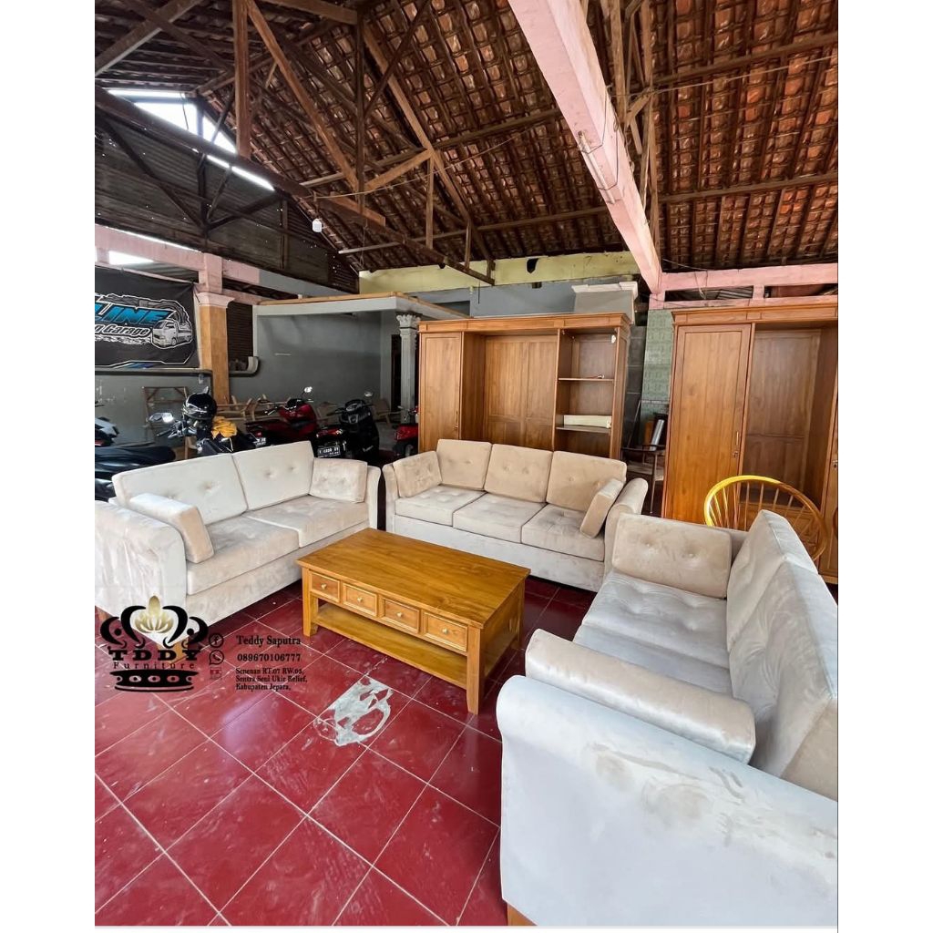 sofa mewah asli jepara
