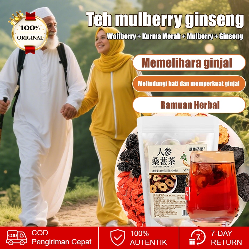 

❤️Beli 1 gratis 1❤️Teh Ginseng dan Goji (5g*30 paket) Teh Pemeliharaan Kesehatan Pria Pemulihan Energi Setelah Bergadang Teh Kemasan Goji dan Kurma Merah