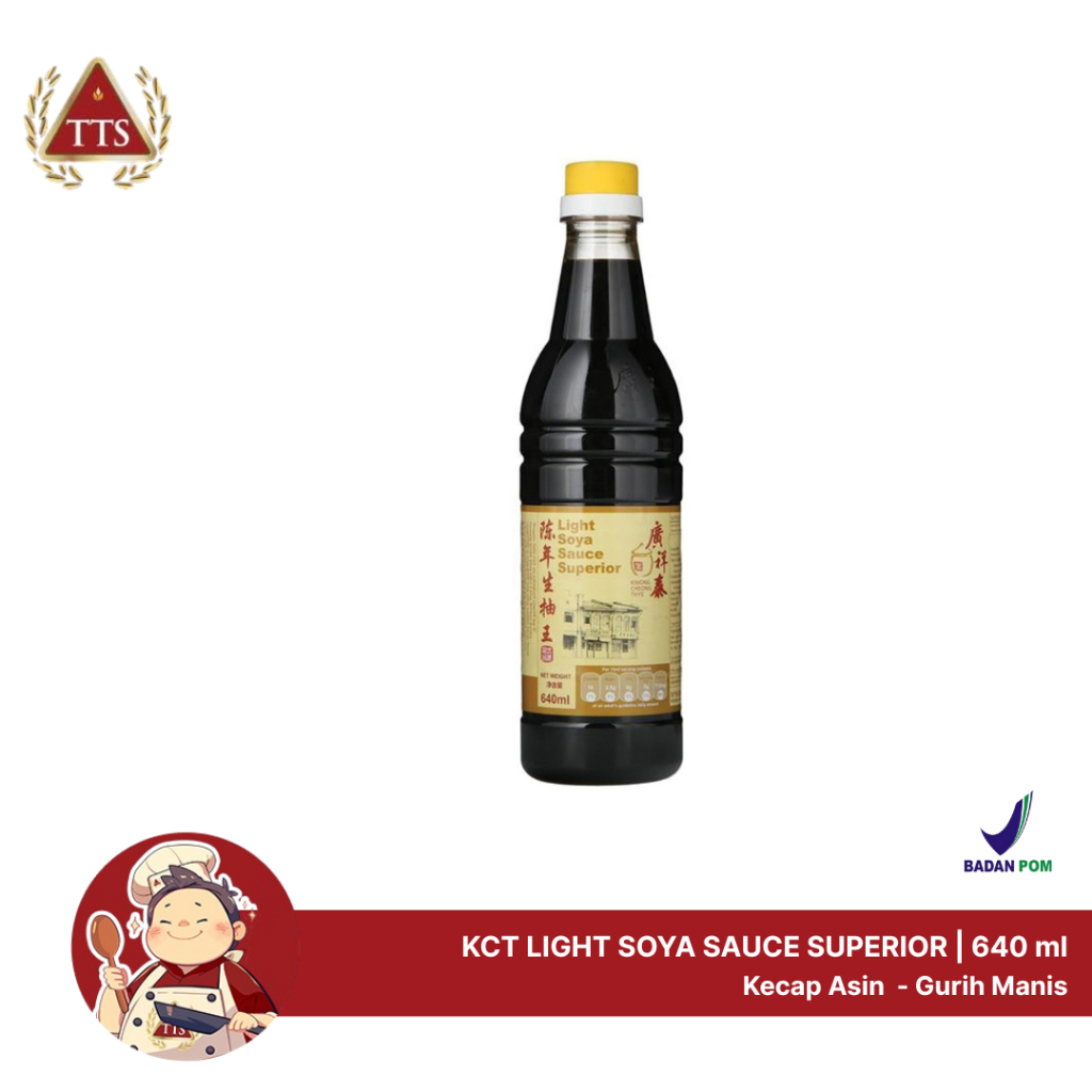 

Kecap Asin Light Soya Sauce Superior KCT 640ml