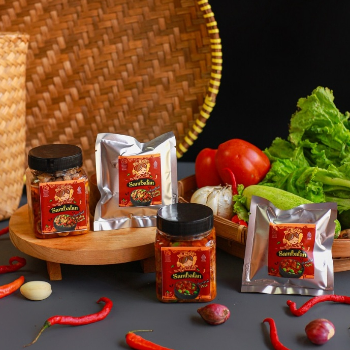 

[Sambal Lauk Frozen] Sambal Baby Cumi, Sambal Teri, Sambal Pete 200g | Siap Santap & Higienis | Mindut Gendut