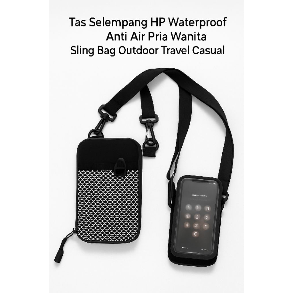 tas hp anti air /tas slempang hp/tas gojek/tas driver /tas slim phone anti air