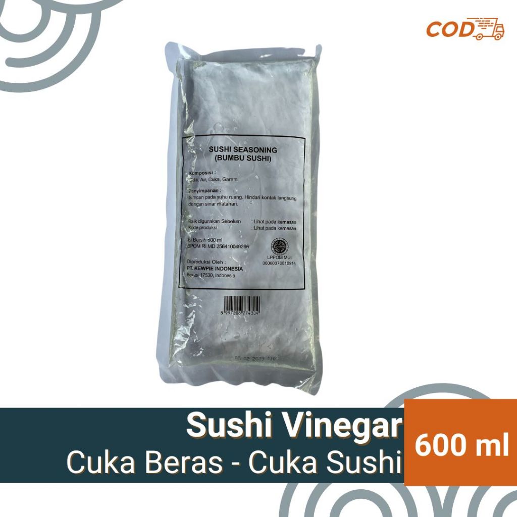 

Kewpie Sushi Seasoning 600 ml - Bumbu Sushi - Cuka Beras - Cuka Sushi - Sushi Vinegar