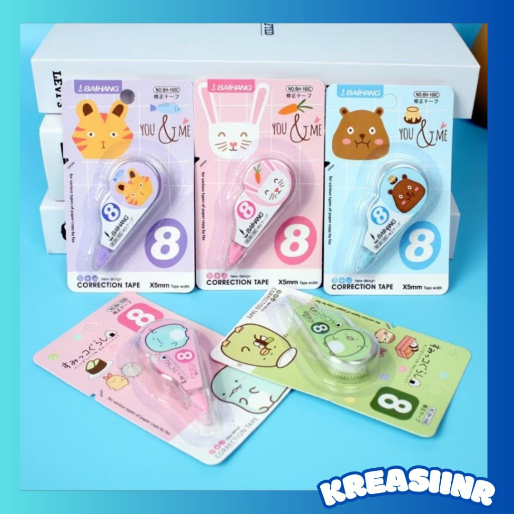 

Correction Tape / Tip Ex Pulpen 5mm Karakter