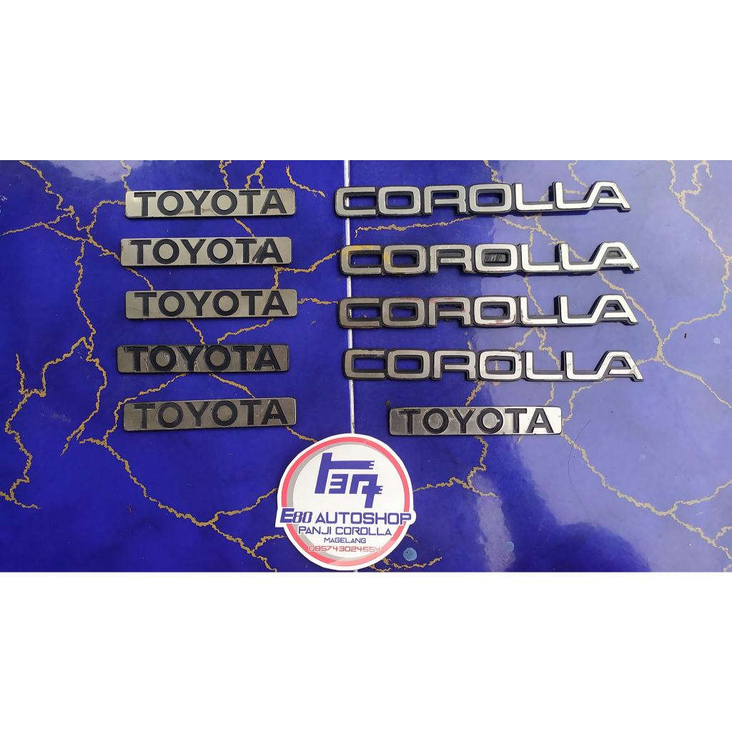 emblem bagasi corolla twincam