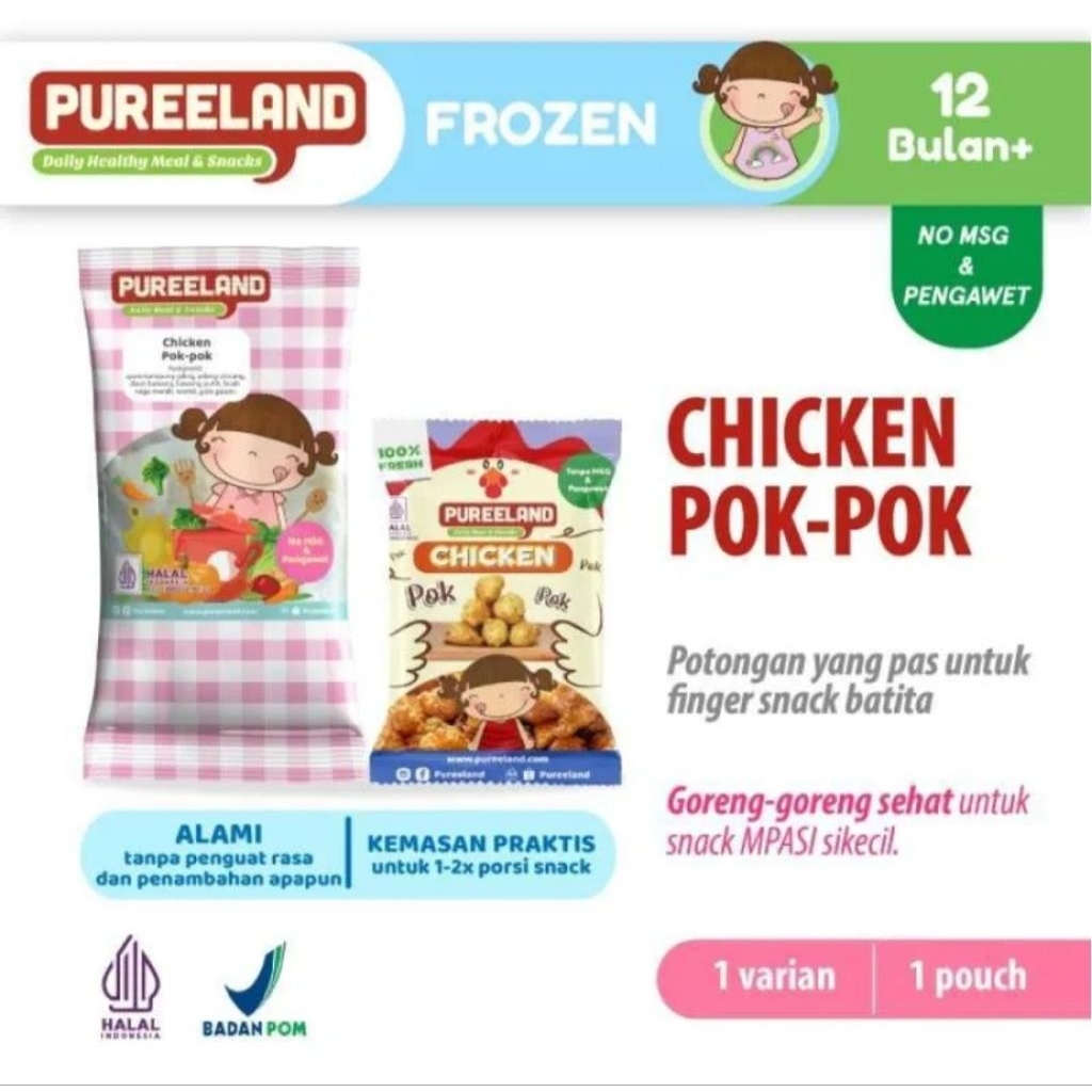 

PUREELAND | PUREELAND CHICKEN POK-POK | FROZEN FOOD MURAH | MAKANAN SIAP MAKAN CUKUP DIGORENG