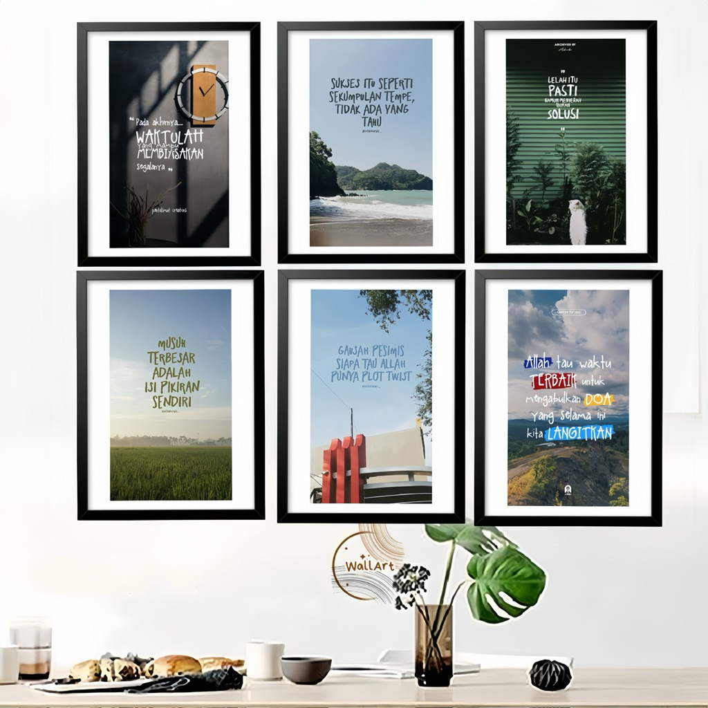 Hiasan Dinding Motivasi 20x30cm Hiasan Dinding Kata Motivasi Kantor Sekolah Pajangan Dinding Motivas