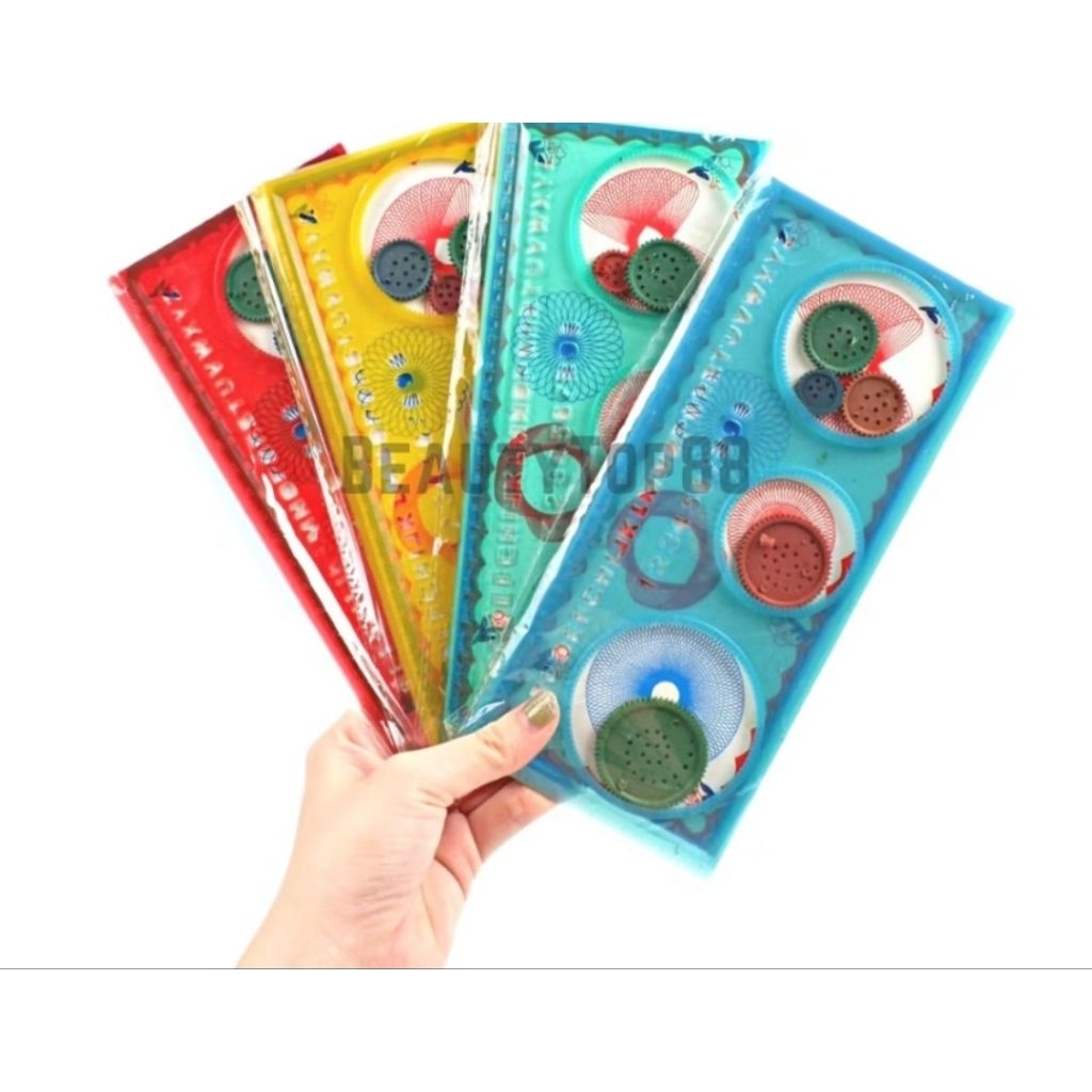 

Penggaris Gambar Pola Rotari / Garisan Rotary Bunga Kembang / Pattern Ruler Magic