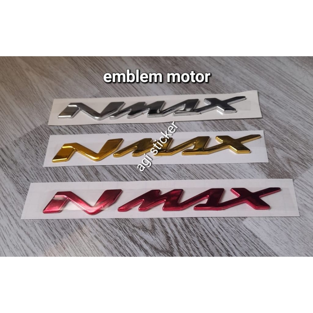 Emblem logo Yamaha NMAX timbul sepasang / Emblem logo Yamaha Nmax terbaru / emblem Yamaha N-MAX timb