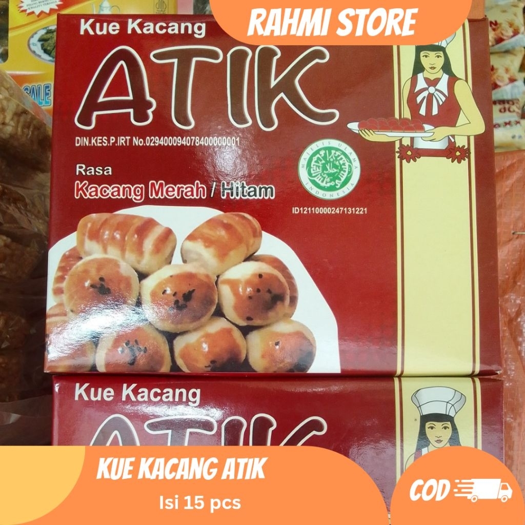 

Kue kacang merk ATIK isi 15 pcs | Aceh