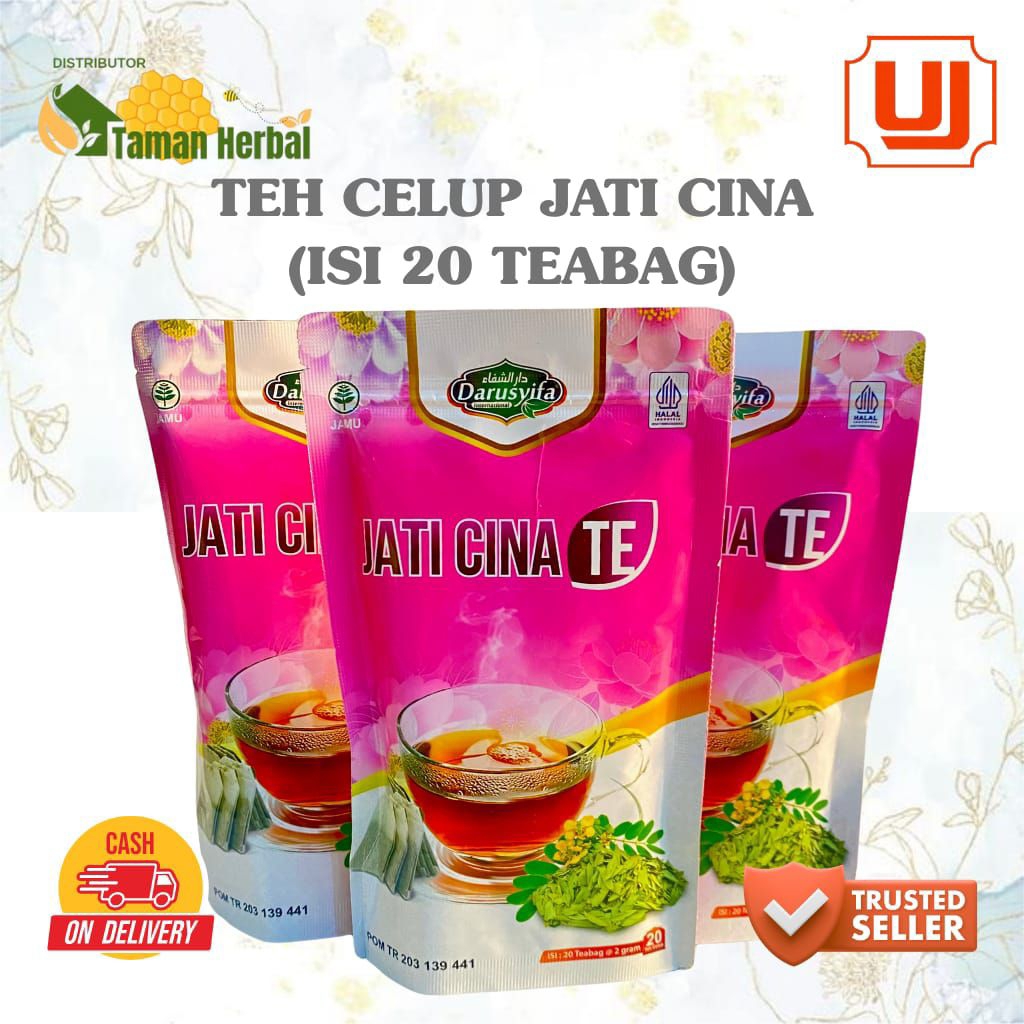 

TEH CELUP JATI CINA DARUSYIFA ISI 20Sachet / TEH DAUN JATI CINA 100% BAHAN ALAMI