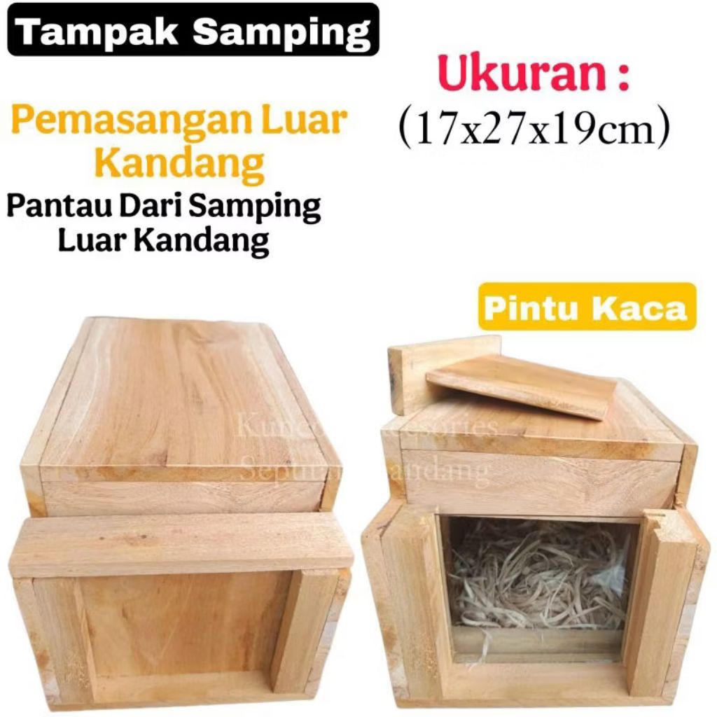 Bahanan Ambrukan Glodok Kaca Lovebird komplit + kaca
