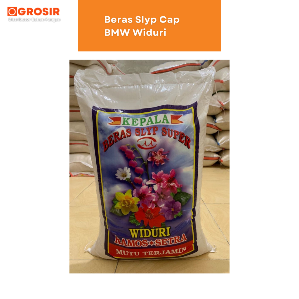 

Beras SLYP SUPER ASLI Cap Widuri Putih Pulen Bersih