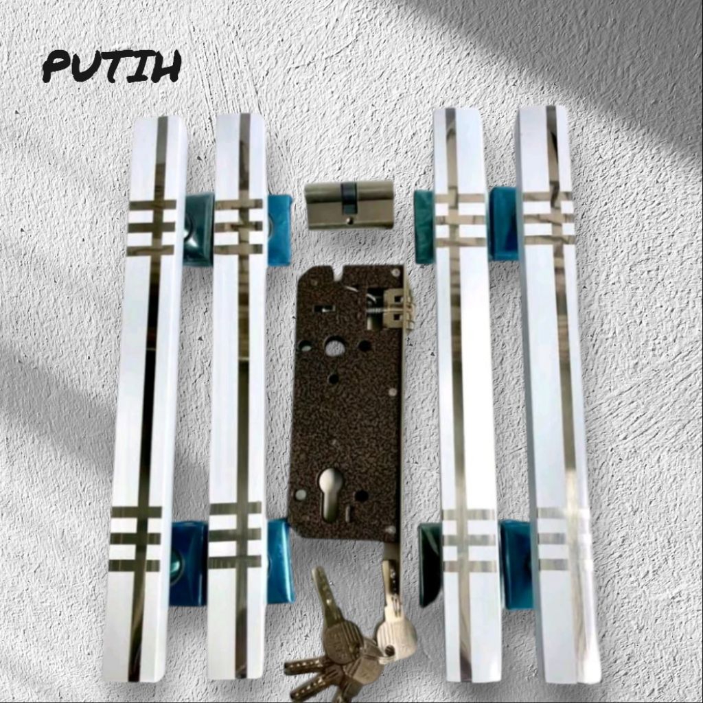 Handle pintu stainless 2 pintu/handle pintu kupu tarung/handle pintu rumah 2 pintu/handle pintu kama