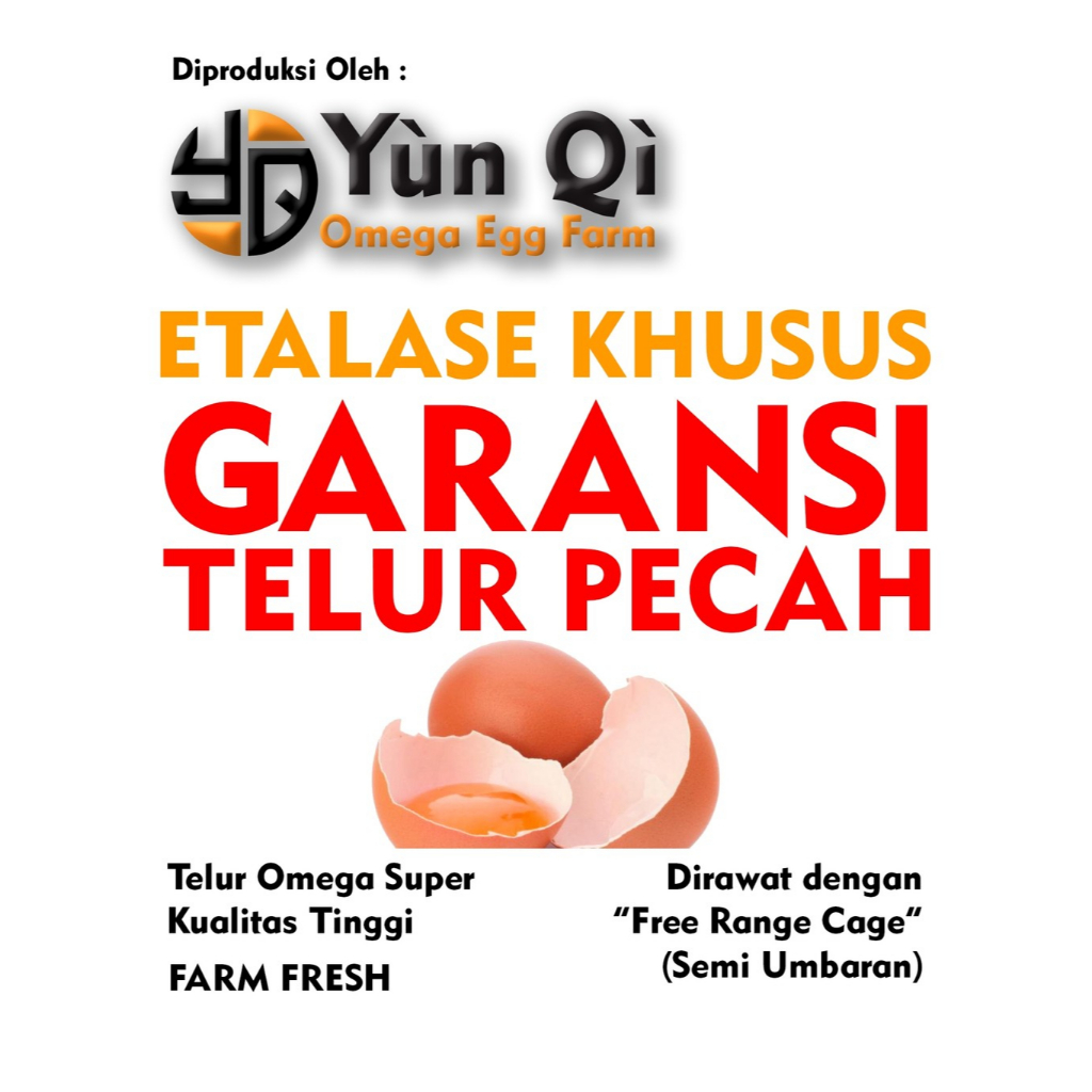 

PRODUK KHUSUS KLAIM GARANSI TELUR PECAH