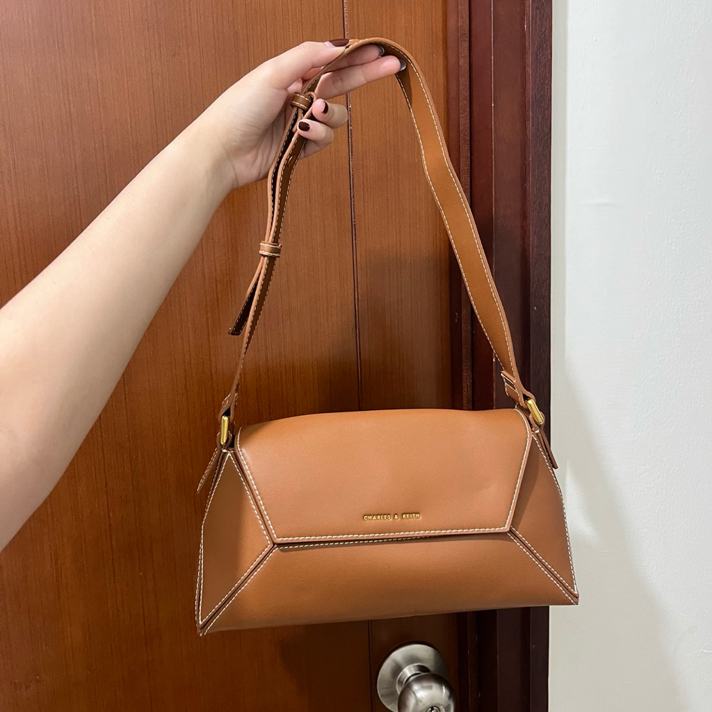 Charles Keith Nasrin Geomatric Preloved / Preloved CNK Bag