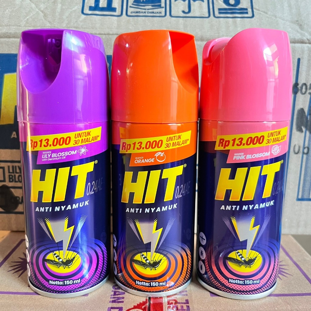 HIT Spray Anti Nyamuk Semprot Mini 150ml - Kemasan Baru @13000
