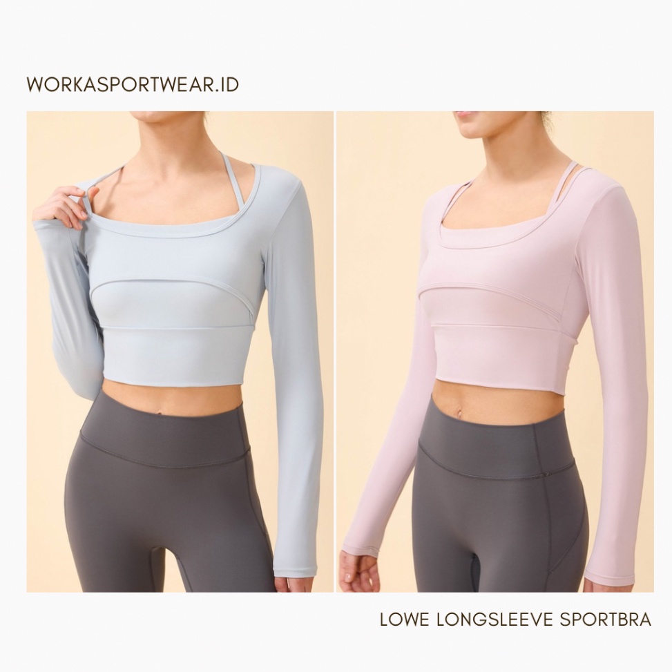 KODE F26E WORKASPORTWEARID  LOWE LONGSLEEVE BRA  PERMANENT PAD SPORTBRA PREMIUM